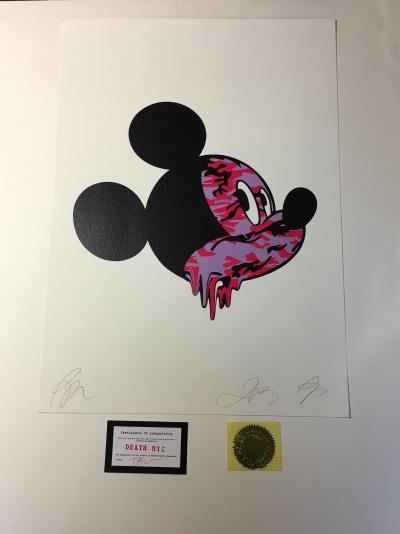 Death NYC -  Mickey Tie and dye, 2013 - Sérigraphie signée au crayon 2