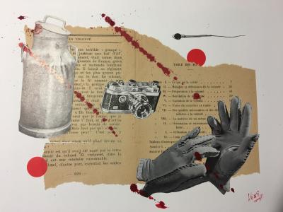 Christophe STOUVENEL - No Sense Sherlock , 2018 - Collage signé 2