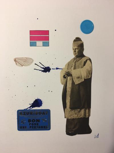 Christophe STOUVENEL - No Sense Cleansing, 2018 - Collage signé 2