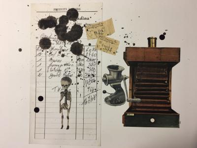 Christophe STOUVENEL - No Sense Order, 2018 - Collage signé 2
