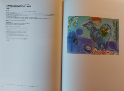 Marc CHAGALL - Landschaft mit einem Hahn, 1958 - Original Lithorgaphie 2