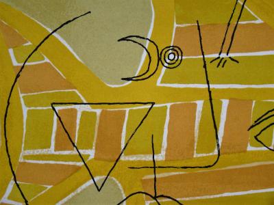 Victor BRAUNER - Traces interstices, 1963 - Originale Farblithografie 2