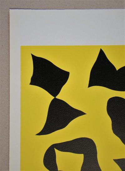 Jean Hans ARP - Es schneit nach oben, 1958 - Bois gravé original 2