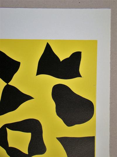 Jean Hans ARP - Es schneit nach oben, 1958 - Bois gravé original 2
