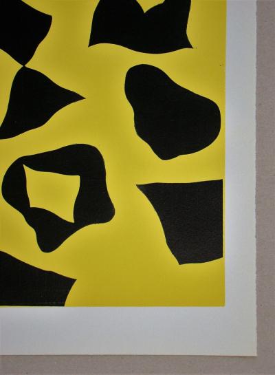 Jean Hans ARP - Es schneit nach oben, 1958 - Bois gravé original 2