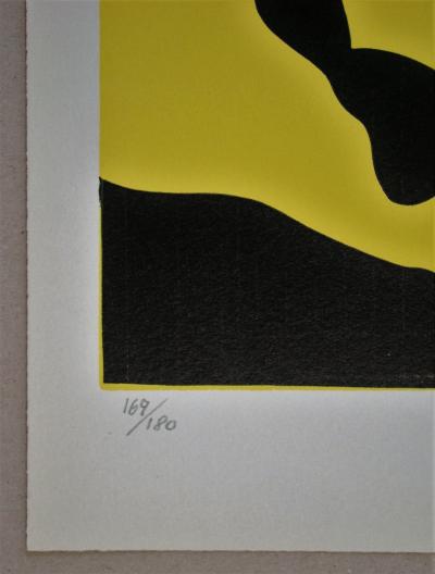 Jean Hans ARP - Es schneit nach oben, 1958 - Bois gravé original 2