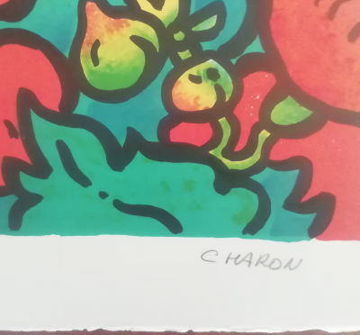 Guy CHARON - La bastide fleurie - Lithographie signée au crayon 2