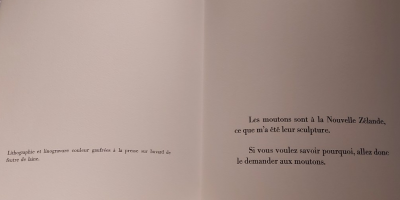 Francois Xavier LALANNE - Les moutons, 2004 - Estampe signée au crayon 2
