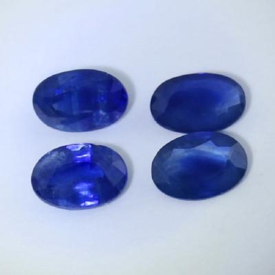 2,43 ct. Ensemble de 4 saphirs bleus 2