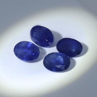 2,43 ct. Ensemble de 4 saphirs bleus 2