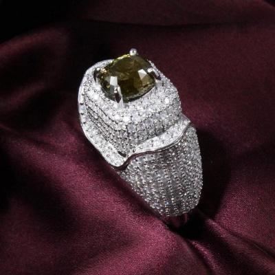 White Gold Very Exclusive Top Class Designer Alexandrite (Color Change) & Diamond Ring 2