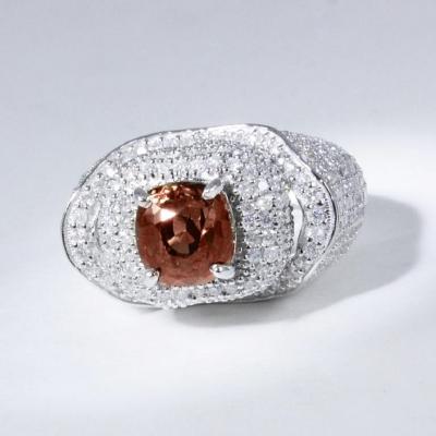 White Gold Very Exclusive Top Class Designer Alexandrite (Color Change) & Diamond Ring 2