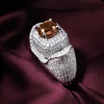 White Gold Very Exclusive Top Class Designer Alexandrite (Color Change) & Diamond Ring 2