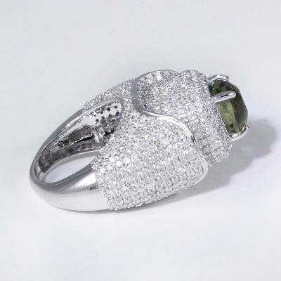 White Gold Very Exclusive Top Class Designer Alexandrite (Color Change) & Diamond Ring 2