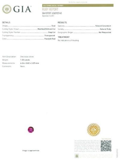 Bague en or rose avec rubis et diamants 2