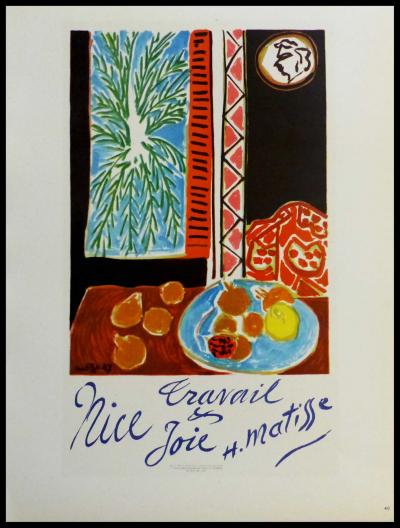 Henri MATISSE (after) - Nice Work & Joy, 1959 - Lithograph 2