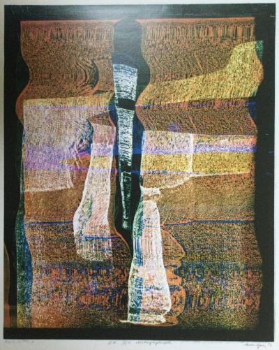 Agnès HAASZ - Sans titre ,1992 - Électrographie signée 2
