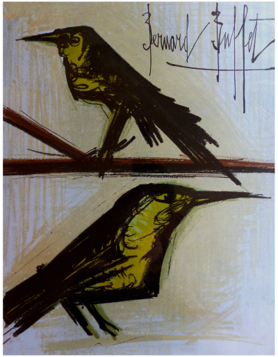 Bernard BUFFET - Les oiseaux, 1967 - Lithographie originale 2