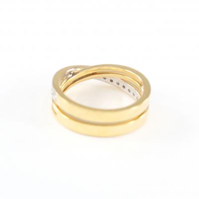 Bague en or jaune et diamants dans le goût de Cartier 2