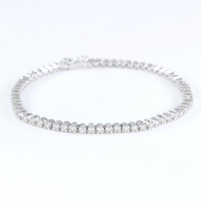 White Gold Tennis Bracelet with Diamonds 2