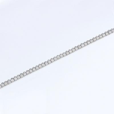 White Gold Tennis Bracelet with Diamonds 2