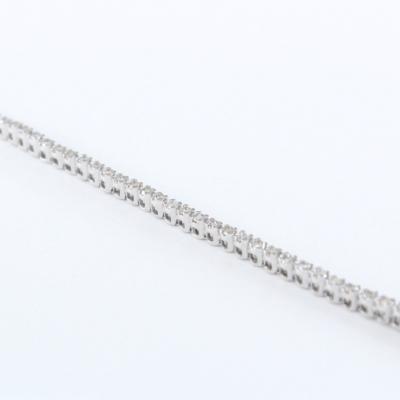 White Gold Tennis Bracelet with Diamonds 2