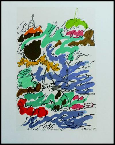 Charles LAPICQUE - Lettre à mon peintre XVI, 1965 - Lithographie 2