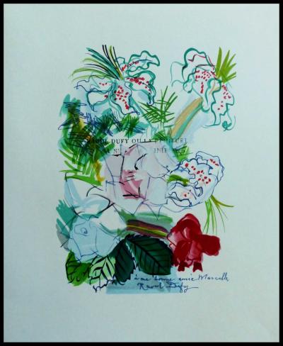 Raoul DUFY (d’après) - Lettre à mon peintre XIII, Composition aux fleurs, 1965 - Lithographie 2