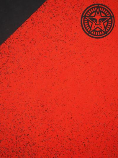 Shepard FAIREY (OBEY) : Andy Gill, Anti Hero Red Edition - Sérigraphie originale signée 2