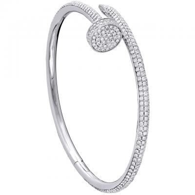 Bracelet en or blanc et diamants dans le goût de Cartier 2