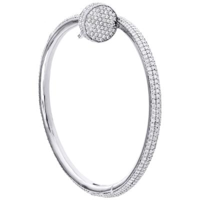 Bracelet en or blanc et diamants dans le goût de Cartier 2