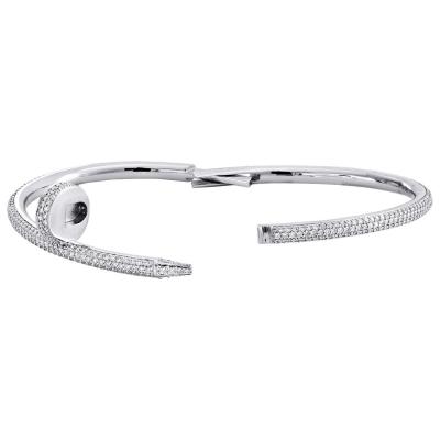 Bracelet en or blanc et diamants dans le goût de Cartier 2