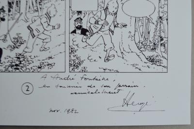 Hergé - Tintin Les Bijoux de la Castafiore - Sérigraphie 2