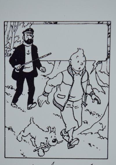 Hergé - Tintin Les Bijoux de la Castafiore - Sérigraphie 2