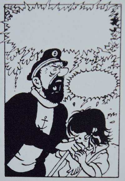 Hergé - Tintin Les Bijoux de la Castafiore - Sérigraphie 2
