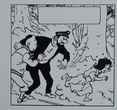 Hergé - Tintin Les Bijoux de la Castafiore - Sérigraphie 2