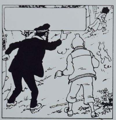Hergé - Tintin Les Bijoux de la Castafiore - Sérigraphie 2