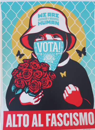 Shepard FAIREY (Obey) - Alto Al Fascism, 2020 - Sérigraphie signée et numérotée 2