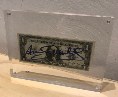Andy WARHOL - 1$ - Billet signé 2