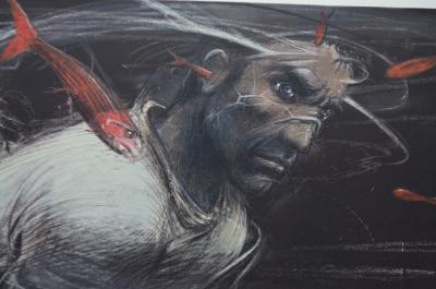 Enki BILAL  - Les poissons rouges - Sérigraphie signée 2
