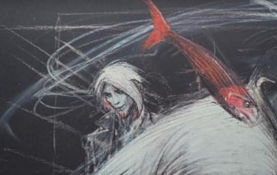 Enki BILAL  - Les poissons rouges - Sérigraphie signée 2
