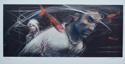 Enki BILAL  - Les poissons rouges - Sérigraphie signée 2