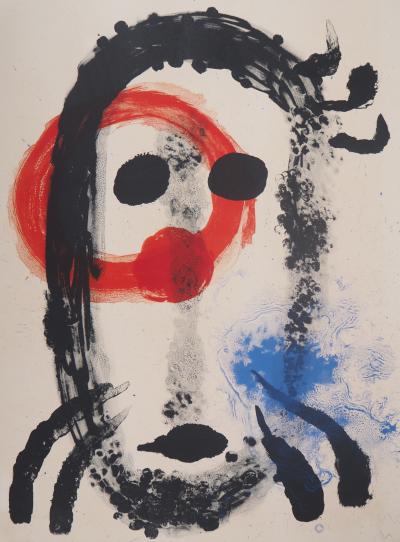 Joan MIRO - Portrait surréaliste, 1961 - Lithographie originale, Signée au crayon 2