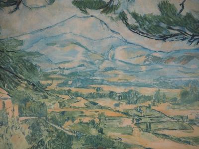 Paul CÉZANNE (d’après) : La Montagne Sainte Victoire au Grand Pin - Gravure signée 2