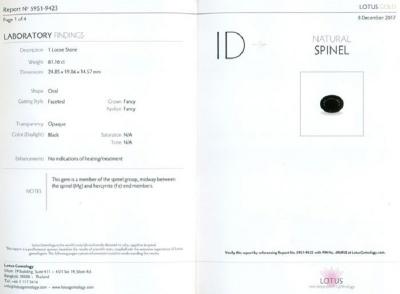 61,14 ct. Spinelle noir 2