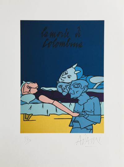 Valério ADAMI - Colombine, 2017 - Tirage pigmentaire signé au crayon 2