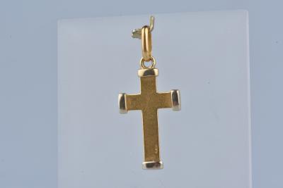 Pendentif Croix en or bicolore 18 carats 2