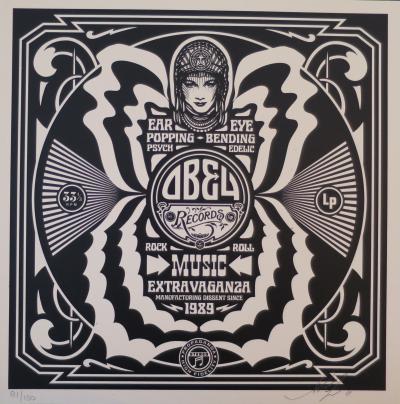 Shepard FAIREY (Obey) - Ear Popping, 2011 - Sérigraphie signée et numérotée 2