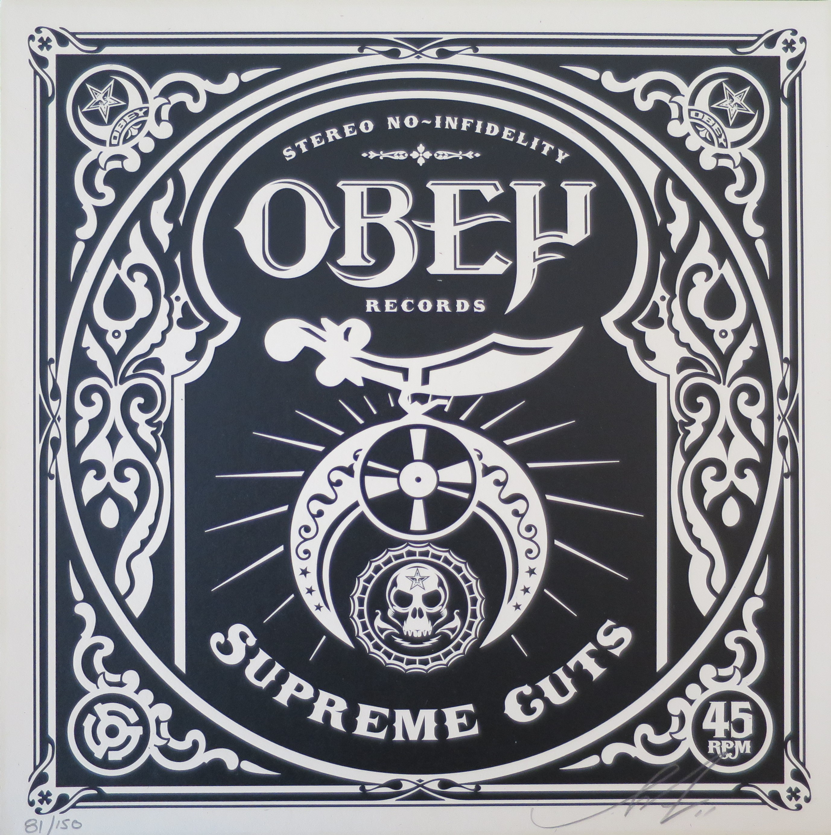 Shepard FAIREY (Obey) - Electric Funeral, 2013 - Sérigraphie signée et