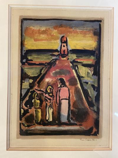 Georges ROUAULT - Rencontre, 1930 - Gravure 2